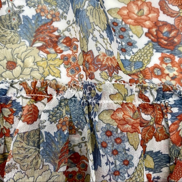 NWT Frye Cream Floral Magdalena Circle Skirt, XS - Picture 10 of 15